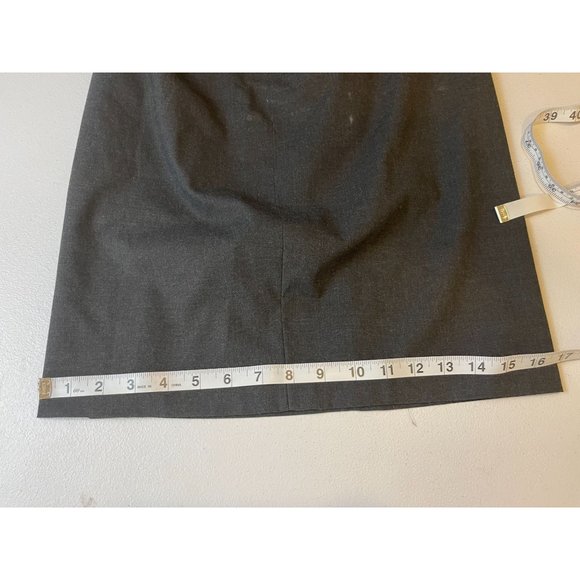 The Limited Women Mini Skirt Straight & Pencil High Waisted Back Zip Gray Size 2 - Picture 5 of 7
